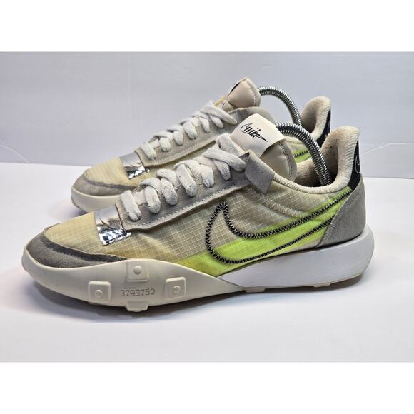 Size 9.5 - Nike Waffle Racer 2X Summit White Volt W - Picture 3 of 7